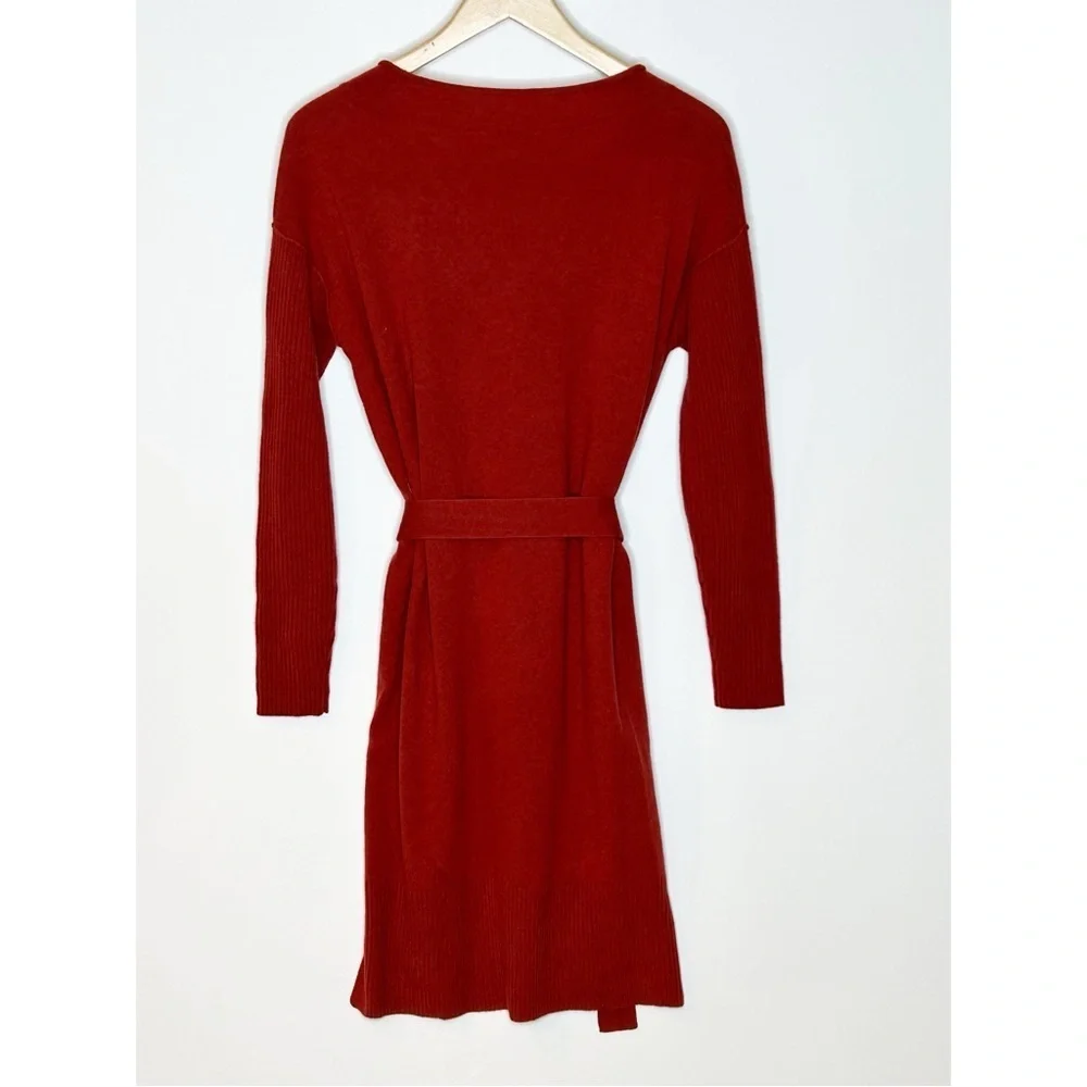 NWT Sundance Tillie Cashmere Long Sleeve Sweater Dress Small Red - Picture 4 of 12